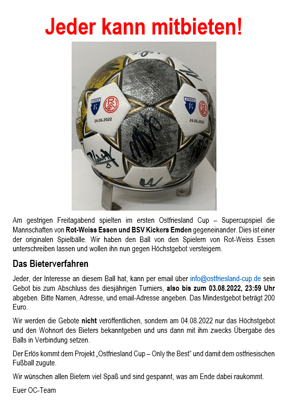 Ball Ballversteigerung