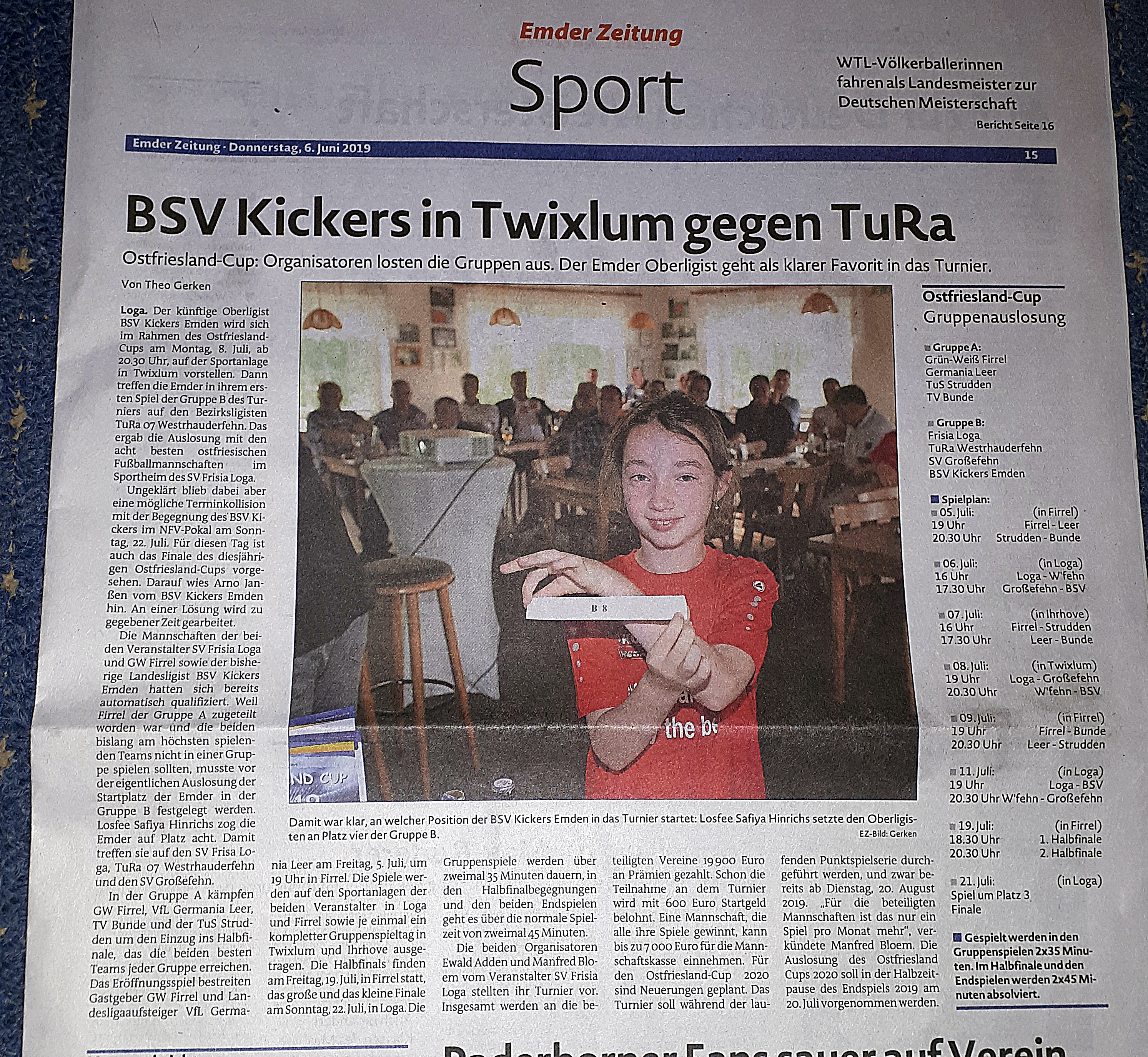 Emder Zeitung 6.6.19