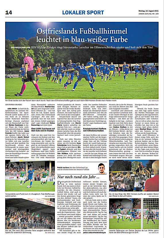 Emder-Zeitung vom16.08.2021