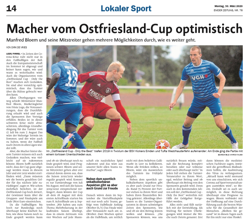 Emder Zeitung vom 30.03.2020