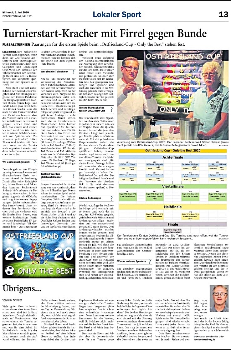 Emder Zeitung vom 03.06.2020