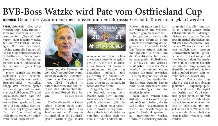 Nordwest Zeitung 20.11.2020