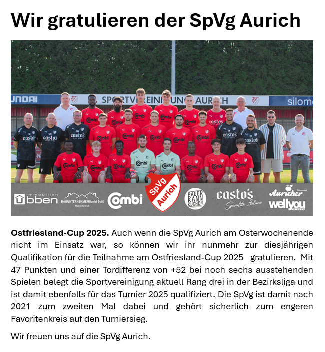SpVg Aurich 2025